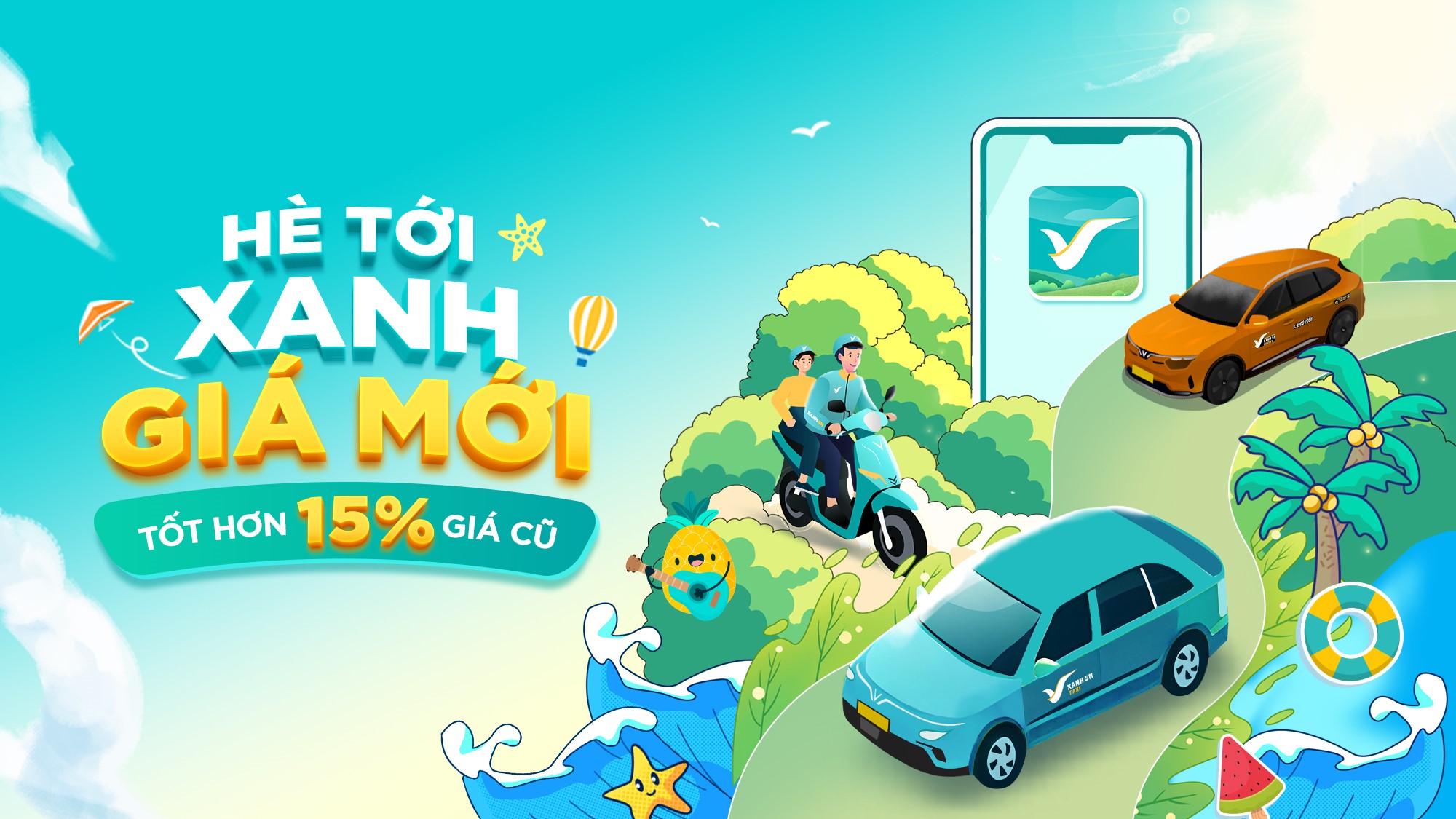 Xanh SM Taxi - Đi Xe Xanh Vì Tương Lai Xanh | Xanh SM