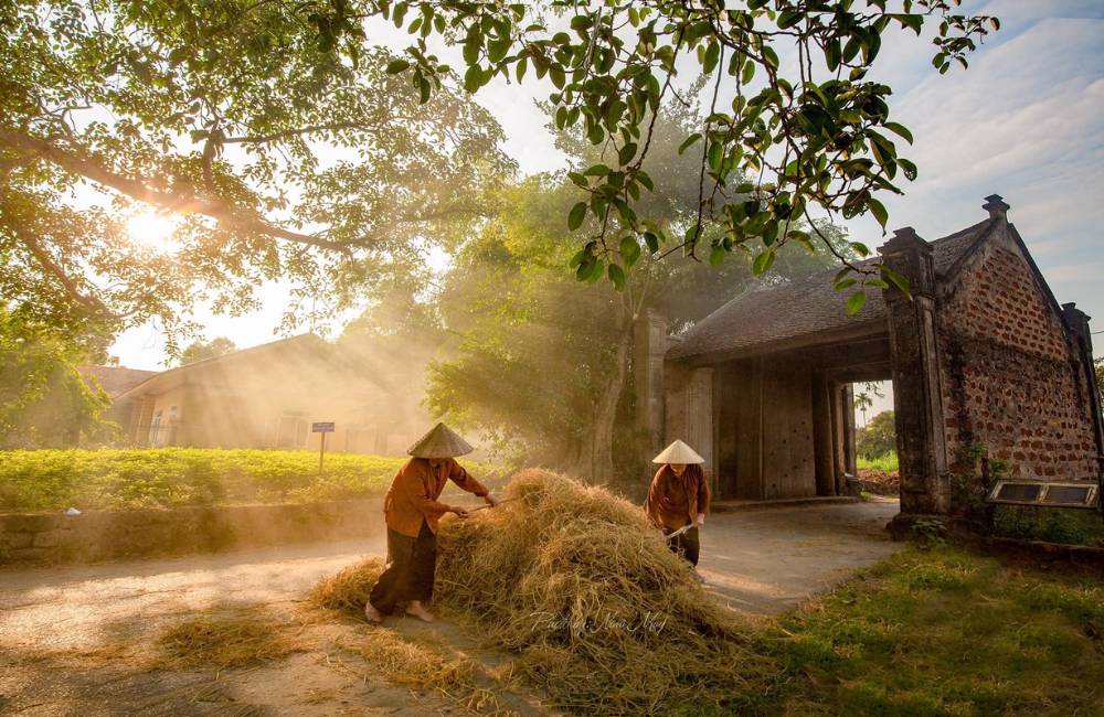 Làng cổ Đường Lâm - Ngôi làng luôn gắn liền với hình ảnh bình dị ngoại thành Hà Nội. (Ảnh: Sưu tầm internet)