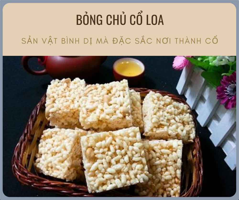 Món bỏng chủ đặc trưng của người dân Cổ Loa  