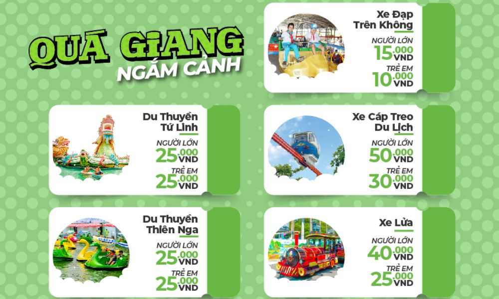 Combo trọn quá giang ngắm cảnh tại Suối Tiên. (Ảnh: Suối Tiên)