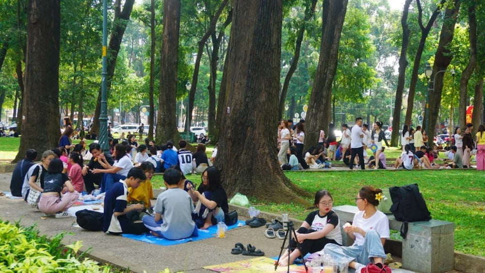 Những buổi picnic nhỏ gọn trong khung cảnh thiên nhiên yên bình.