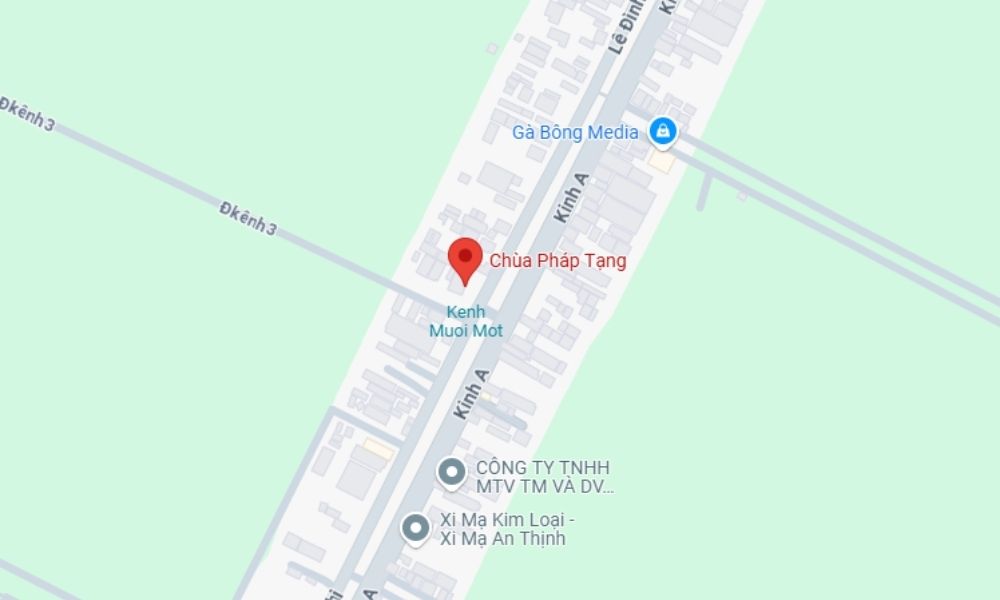 Địa chỉ chùa Pháp Tạng TP.HCM (Ảnh: Google Maps)