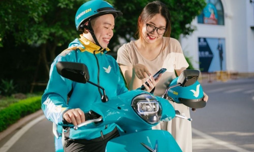 Đặt xe Xanh SM Bike dễ dàng chỉ với vài thao tác. (Ảnh: Xanh SM)