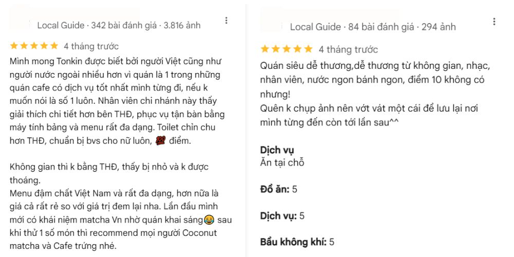 Tokin ở các chi nhánh đều được khách hàng đánh giá tích cực. 