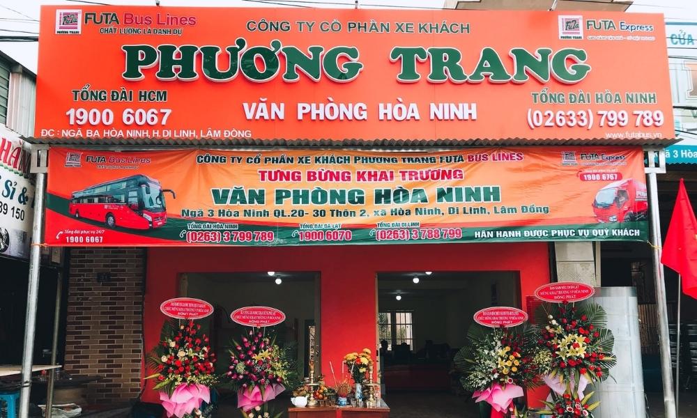 Văn phòng nhà xe Phương Trang tại Di Linh, Lâm Đồng