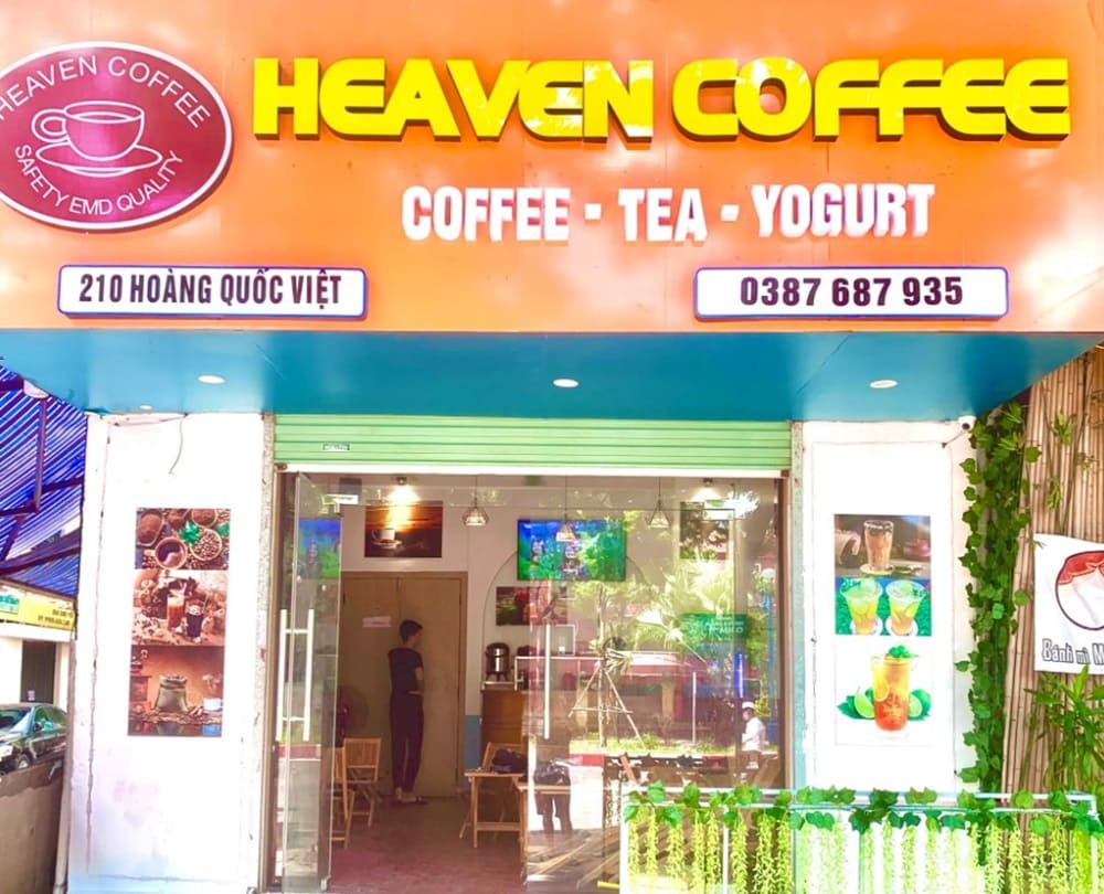 Heaven Coffee là điểm hẹn lý tưởng dành cho các tín đồ yêu thích cà phê