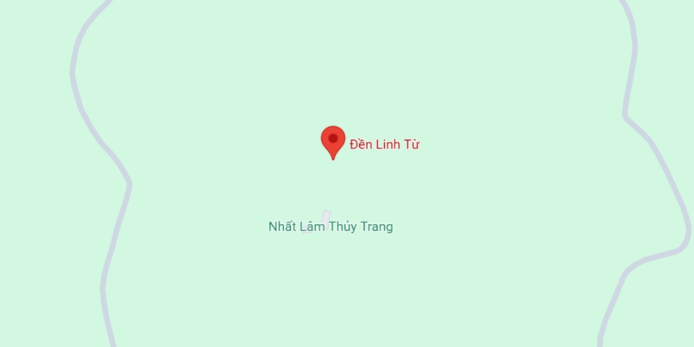 Đền Lĩnh Chúa nằm trên bán đảo Sơn Trà (Ảnh: Google maps)