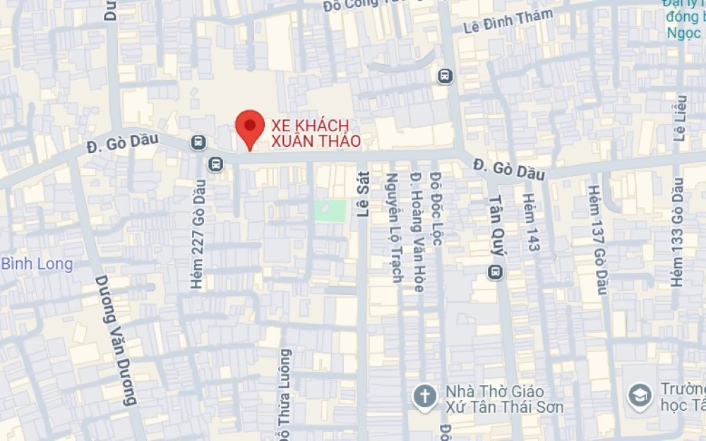 Vị trí của trụ sở chính nhà xe Xuân Thảo