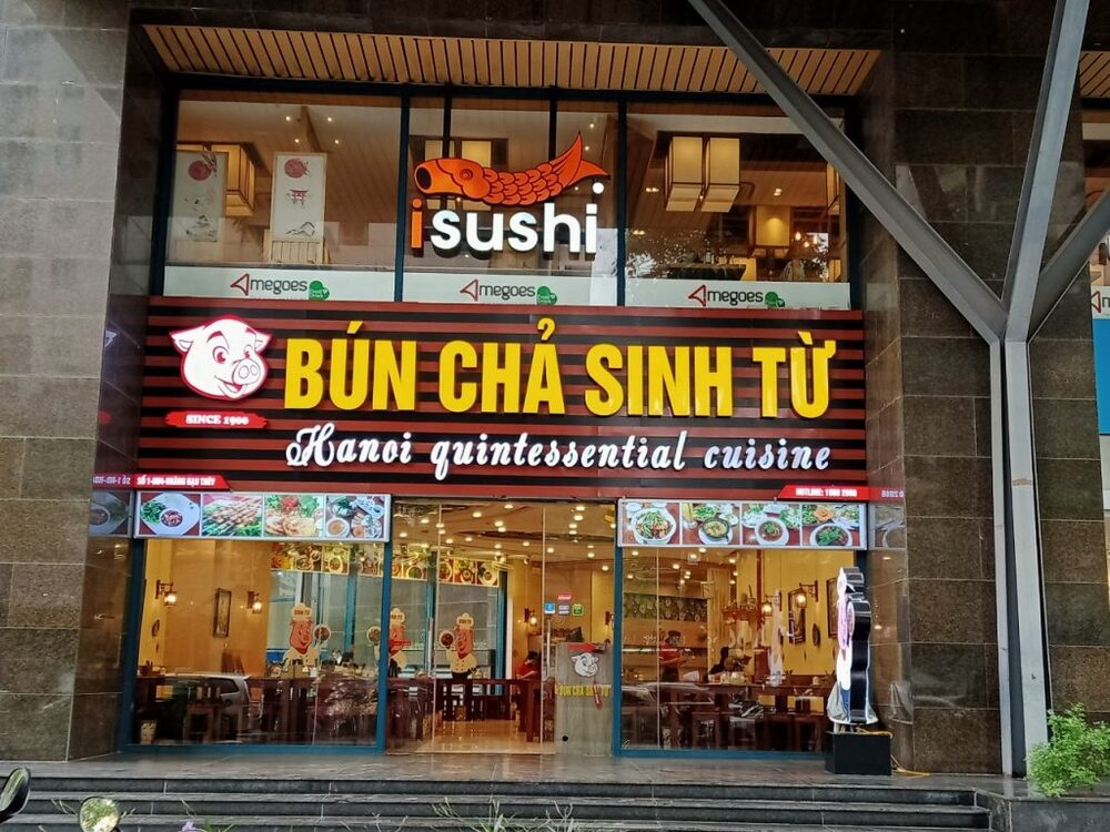 Bún chả Sinh Từ nổi tiếng với rất nhiều cơ sở tại Thủ đô Hà Nội. (Ảnh: Sưu tầm Internet)