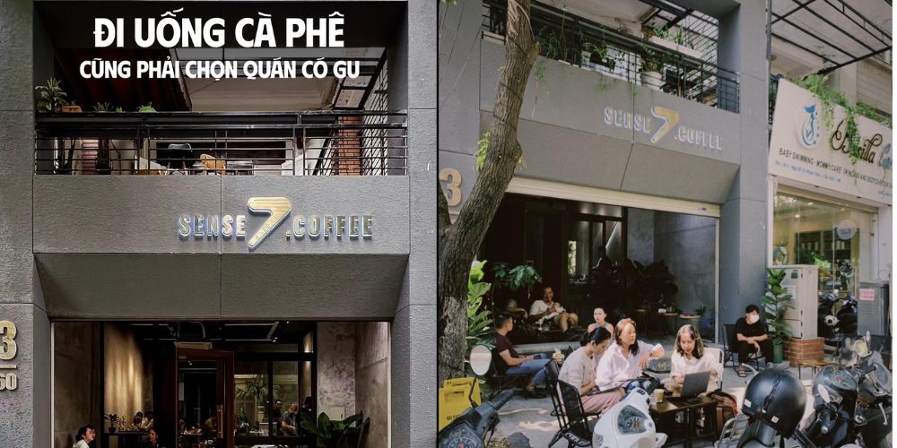 Không gian bên ngoài Sense7 Coffee. (Ảnh: Sense7 Coffee)