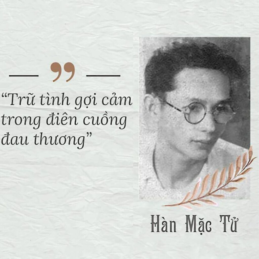 Chân dung Hàn Mặc Tử thời trẻ, với ánh mắt u buồn và nét nghệ sĩ phong trần. (Ảnh: Sưu tầm internet)