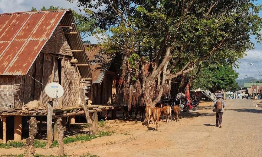 Một góc buôn Jun trong chuyến hành trình khám phá Hồ Lăk