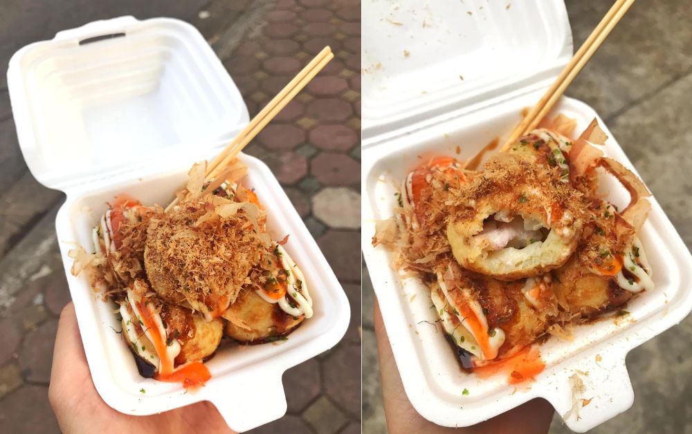 Takoyaki đầy đủ topping giá học sinh sinh viên 