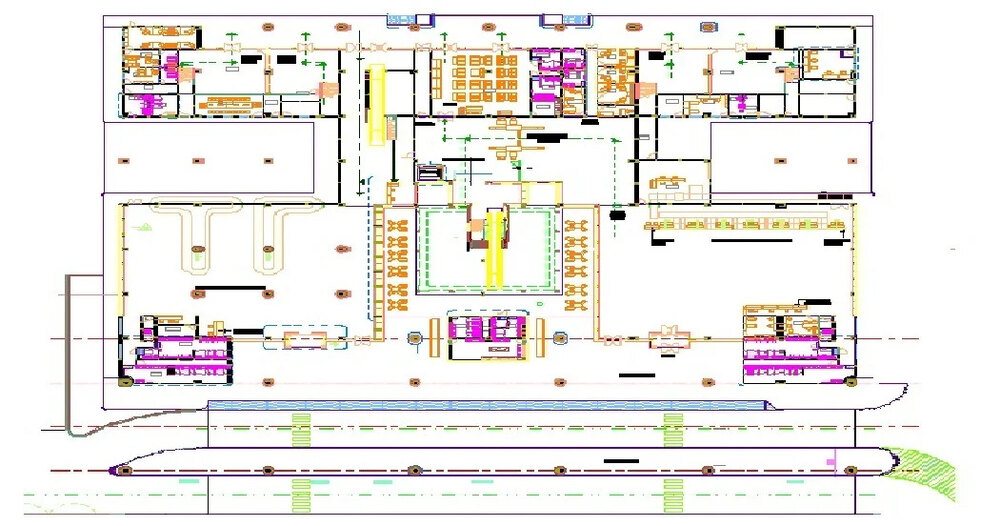 Sơ đồ tầng 1 tại nhà ga sân bay Quy Nhơn (Ảnh: Sưu tầm Internet)