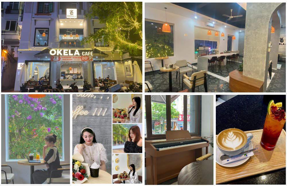 Okela Café đều được decor đẹp mắt, nhiều góc chụp hình xinh xắn (Ảnh: Sưu tầm Internet)