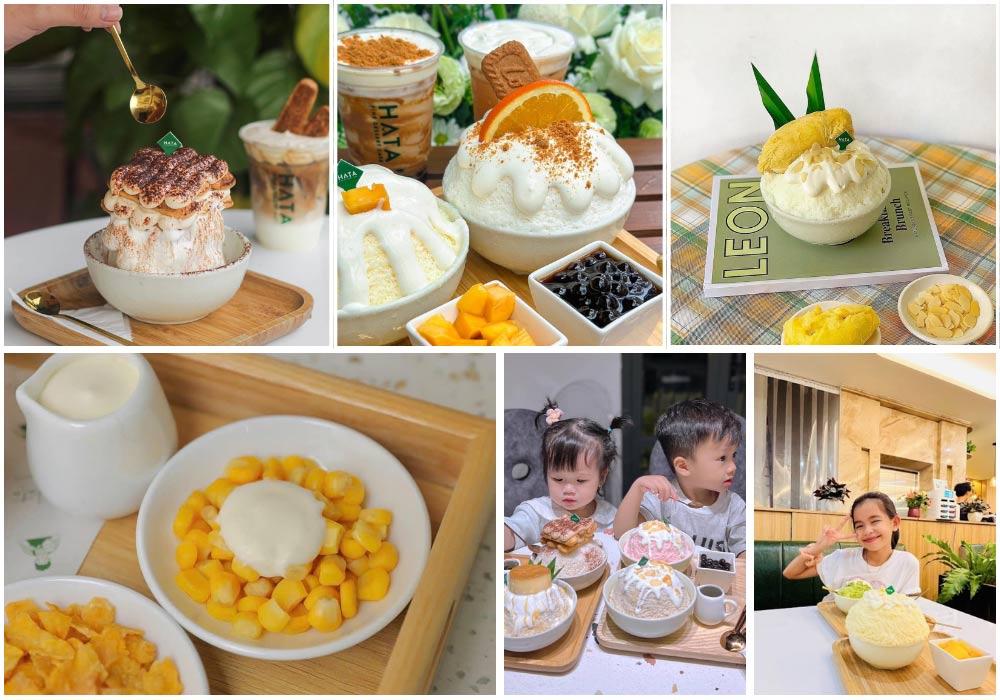 Trải nghiệm món bingsu hoa quả hấp dẫn tại HATA Dessert Cafe (Ảnh: Sưu tầm Internet)