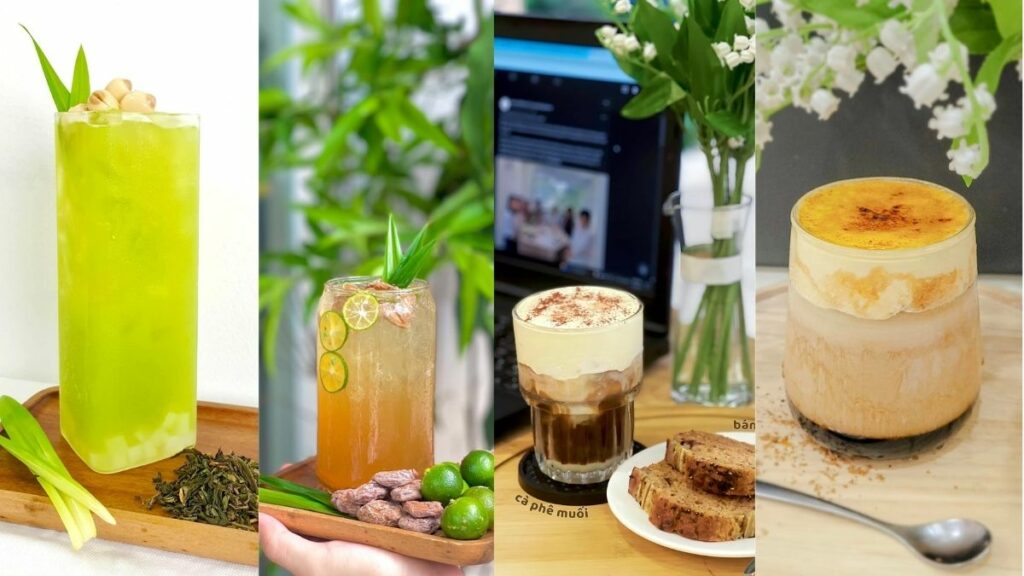 Đa dạng đồ uống từ cafe đến nước ép 