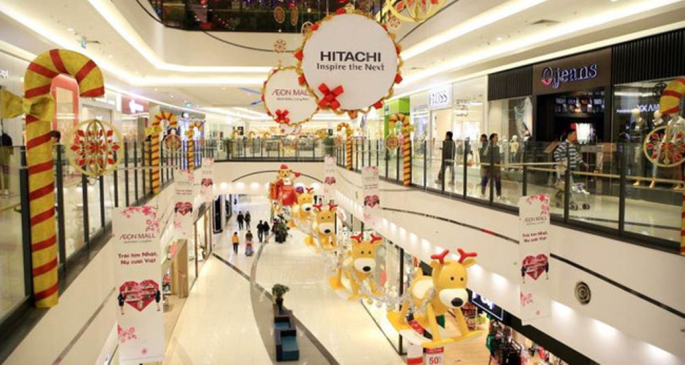 Aeon Mall Long Biên là trung tâm thương mại hiện đại 
