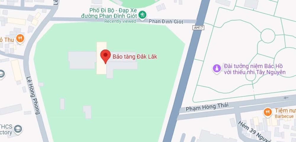 Vị trí Bảo tàng Đắk Lắk trên bản đồ