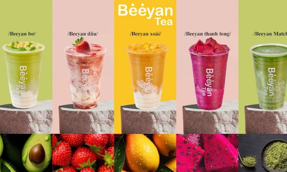 Menu đồ uống đậm chất Việt tại Beeyan Tea cơ sở Cầu Giấy