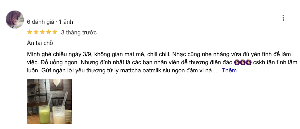 Đánh giá của khách hàng về Kàffe Cay Xang 