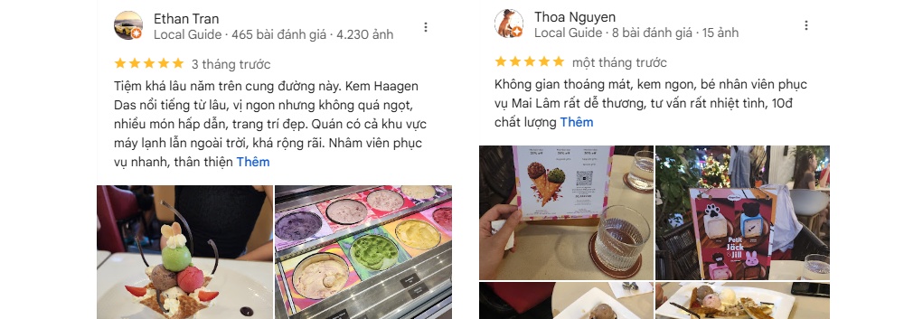 Kem Häagen-Dazs được khách hàng khen ngợi về chất lượng kem mịn, vị kem thơm ngon tự nhiên (Ảnh: sưu tầm Internet)