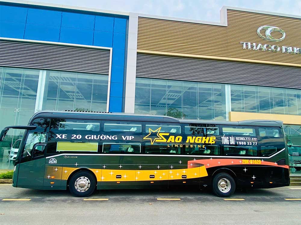 Xe giường nằm cao cấp của nhà xe Sao Nghệ 