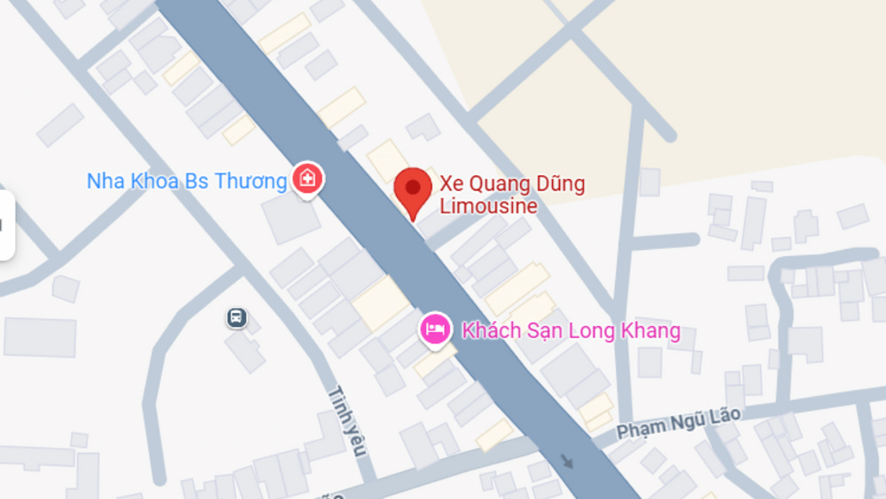 Trụ sở nhà xe Quang Dũng đặt tại Tỉnh Quảng Trị.