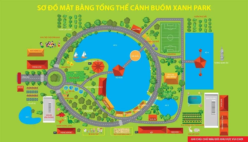 Cánh Buồm Xanh được quy hoạch các phân khu bài bản 