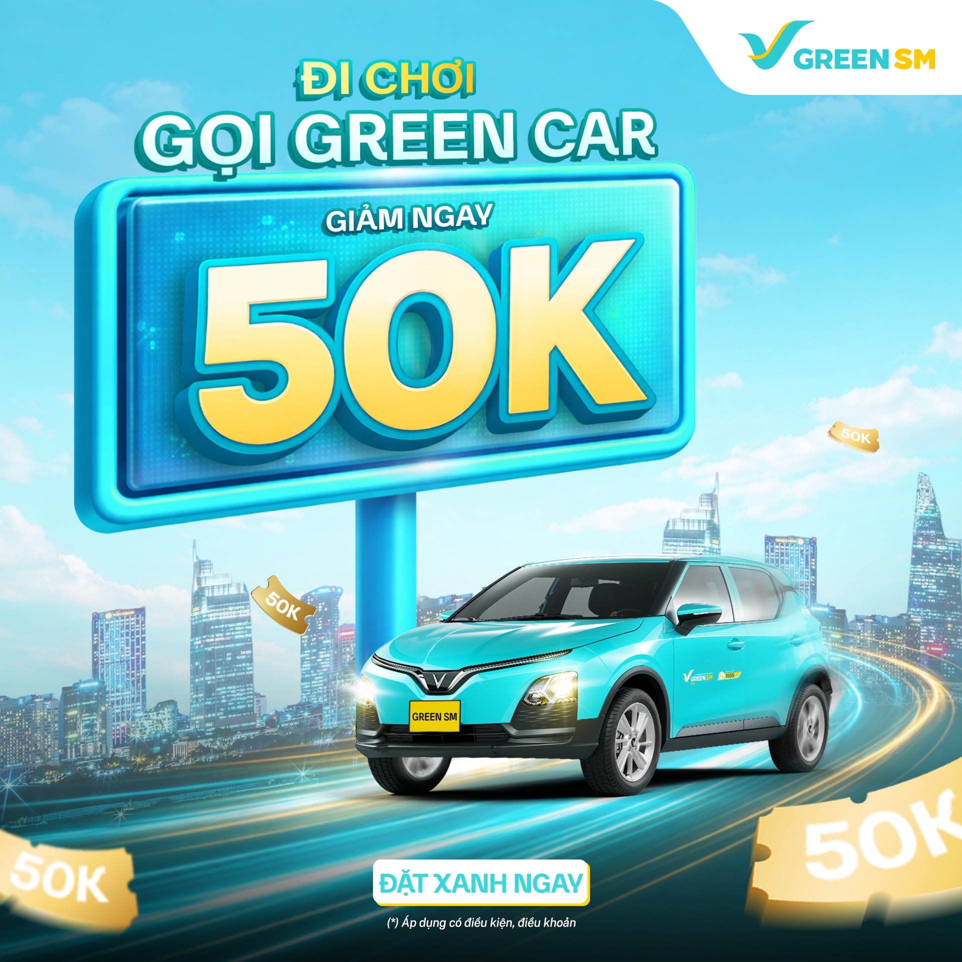 Lựa chọn Green SM để yên tâm khám phá du lịch tại Lotte Tây Hồ (Ảnh: Green SM)