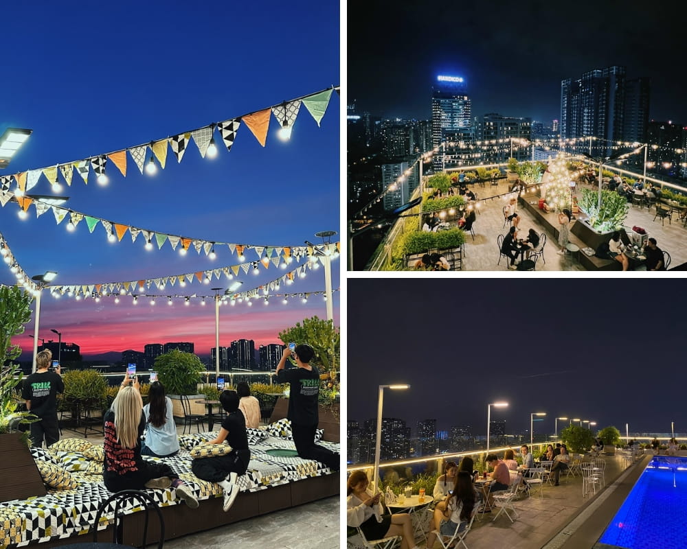 1001 góc chụp hình siêu đỉnh tại Trill Rooftop Cafe