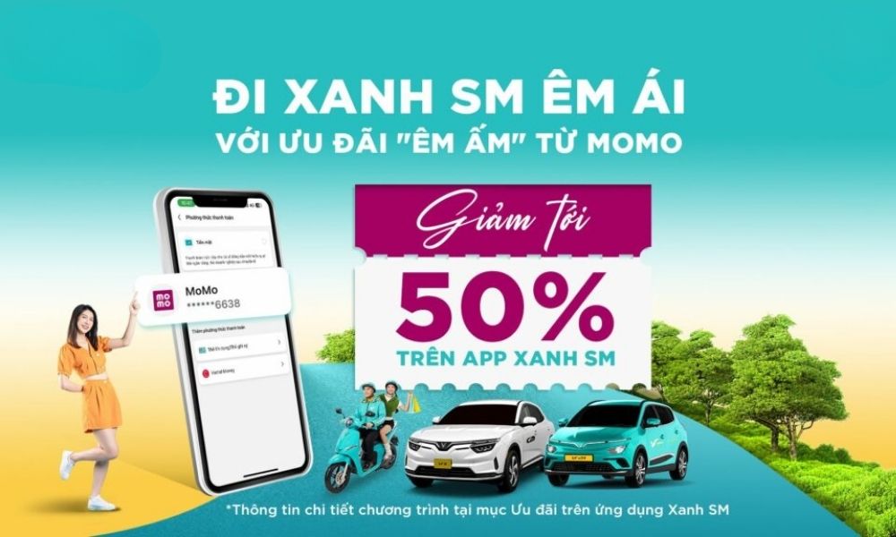 Lựa chọn hình thức thanh toán bằng Momo để có cơ hội nhận ưu đãi tốt nhất (Ảnh: Xanh SM)