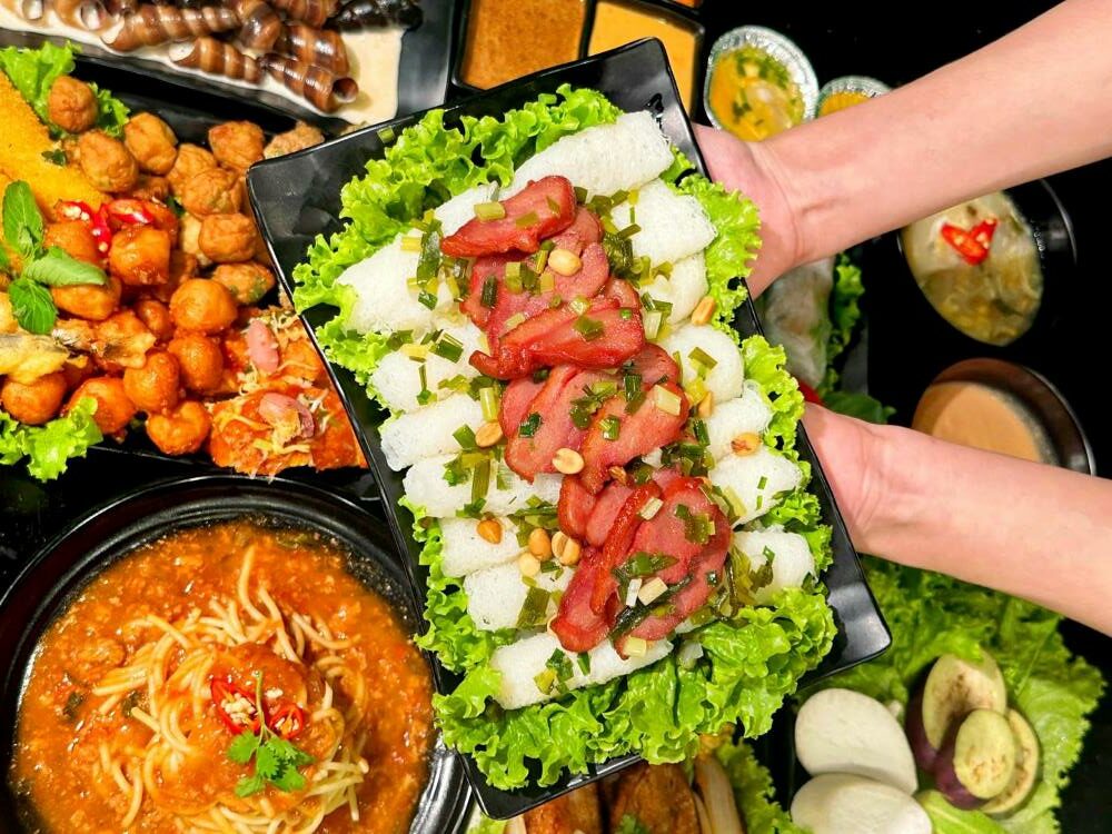 Menu vô cùng chất lượng của buffet lẩu nướng bình dân PO 