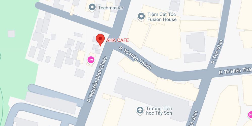 AHA Cafe nằm gần ngã tư Tô Hiến Thành và Nguyễn Đình Chiểu (Ảnh: Google maps)