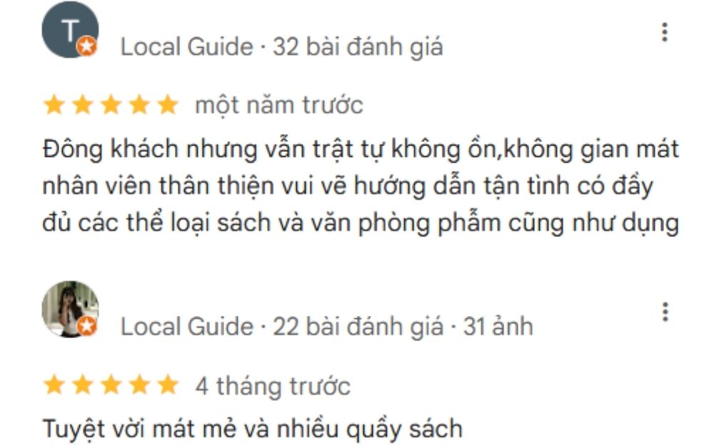 Nhà sách được đánh giá có không gian mát mẻ 