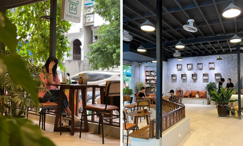 Không gian thoáng đãng, tinh tế của Yang Kafe Cầu Giấy