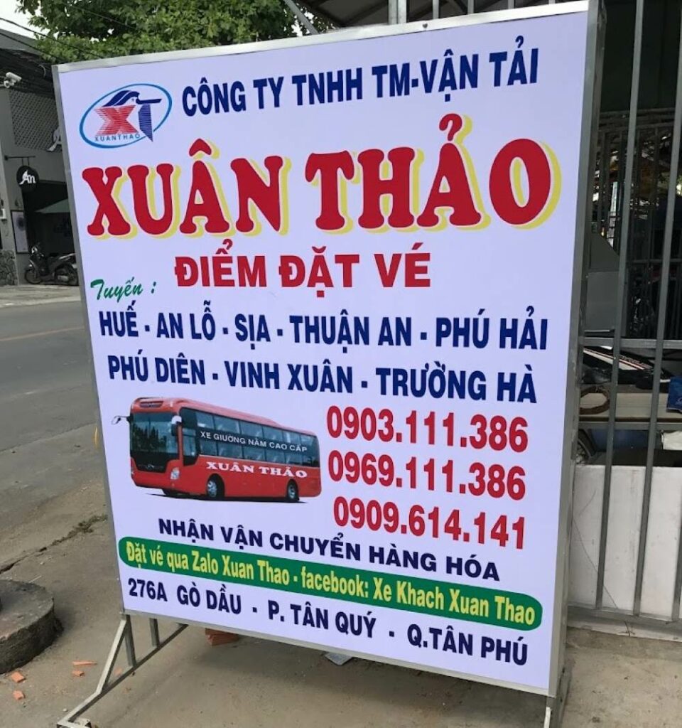 Một số hình thức đặt vé của nhà xe Xuân Thảo