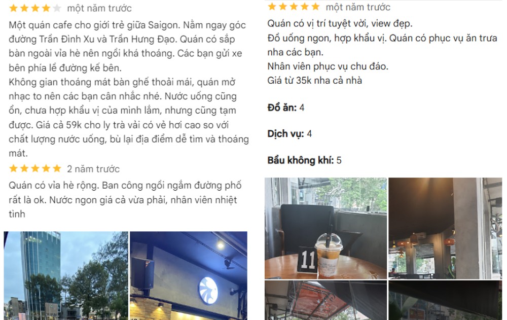 Các đánh giá khách quan của khách hàng từng ghé Leo Coffee & Tea 