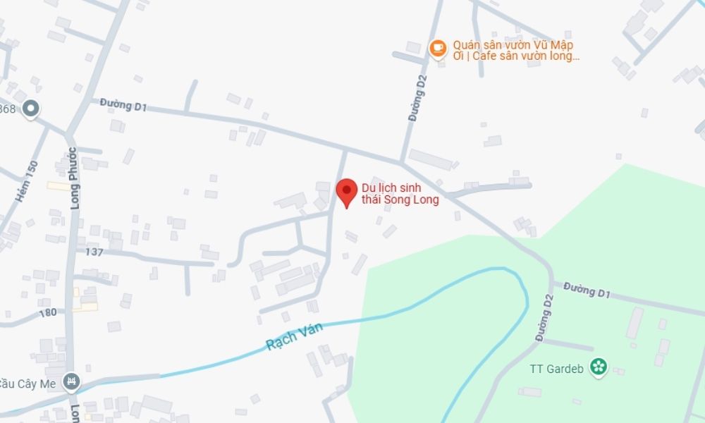 Địa chỉ khu du lịch Song Long Thủ Đức. (Ảnh: Google Maps)