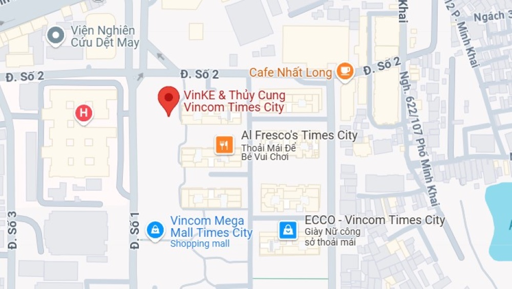 Vị trí của VinKE Times City trên bản đồ