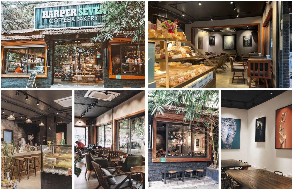 Không gian tại Harper Seven Coffee & Bakery - Tiệm cafe và bánh nổi tiếng (Ảnh: Sưu tầm Internet)