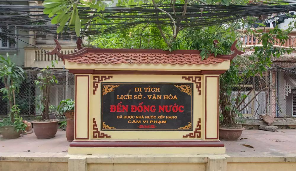 Ngôi đền thời mang tên Đống Nước là một điểm đến tâm linh tại Hà Nội (Ảnh: Cổng thông tin du lịch quận Ba Đình)