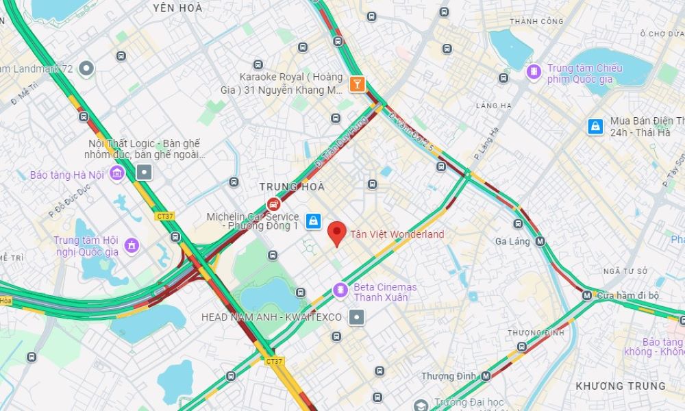 Tân Việt Wonderland có địa chỉ tại TTTM Winmart Trung Hòa, Hoàng Đạo Thúy
