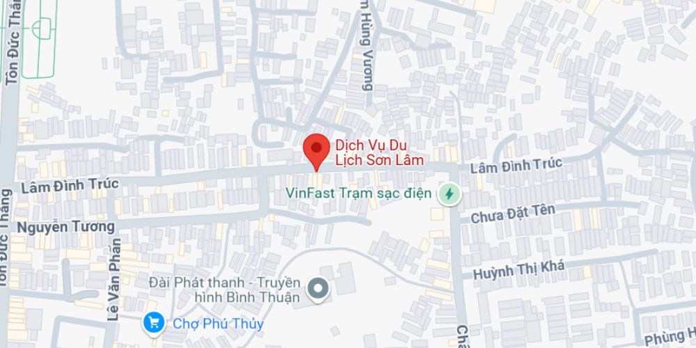 Trụ sở chính nhà xe Sơn Lâm tại Bình Thuận. 