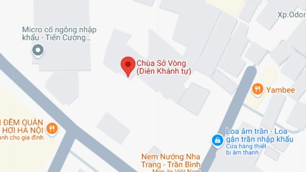 Chùa Diên Khánh trên bản đồ