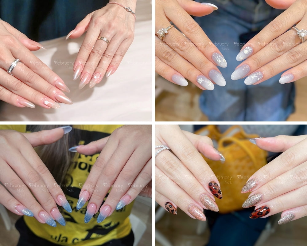 Một số mẫu nail thời thượng tại February Nails (Ảnh: February Nails)