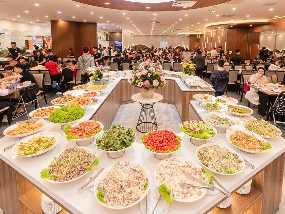 Các loại rau củ, salad siêu đa dạng