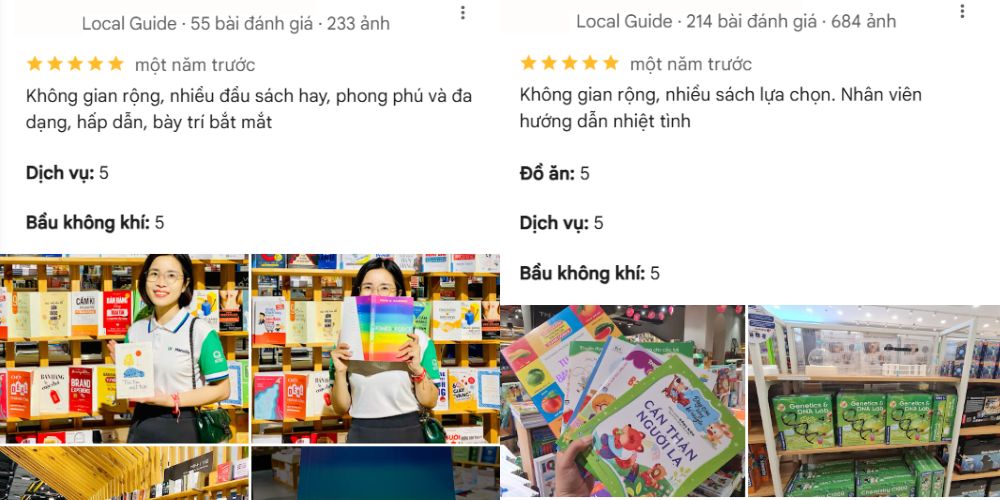 Bookcafe PNC còn được đánh giá cao về nhân viên thân thiện, nhiệt tình