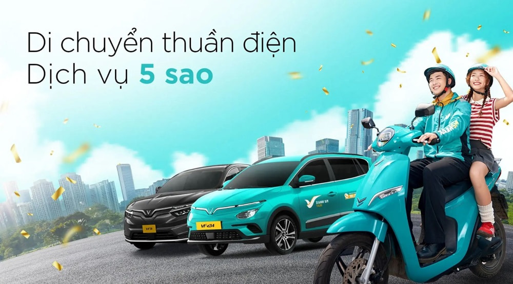 Xanh SM là dịch vụ di chuyển thuần điện đầu tiên có mặt tại Việt Nam