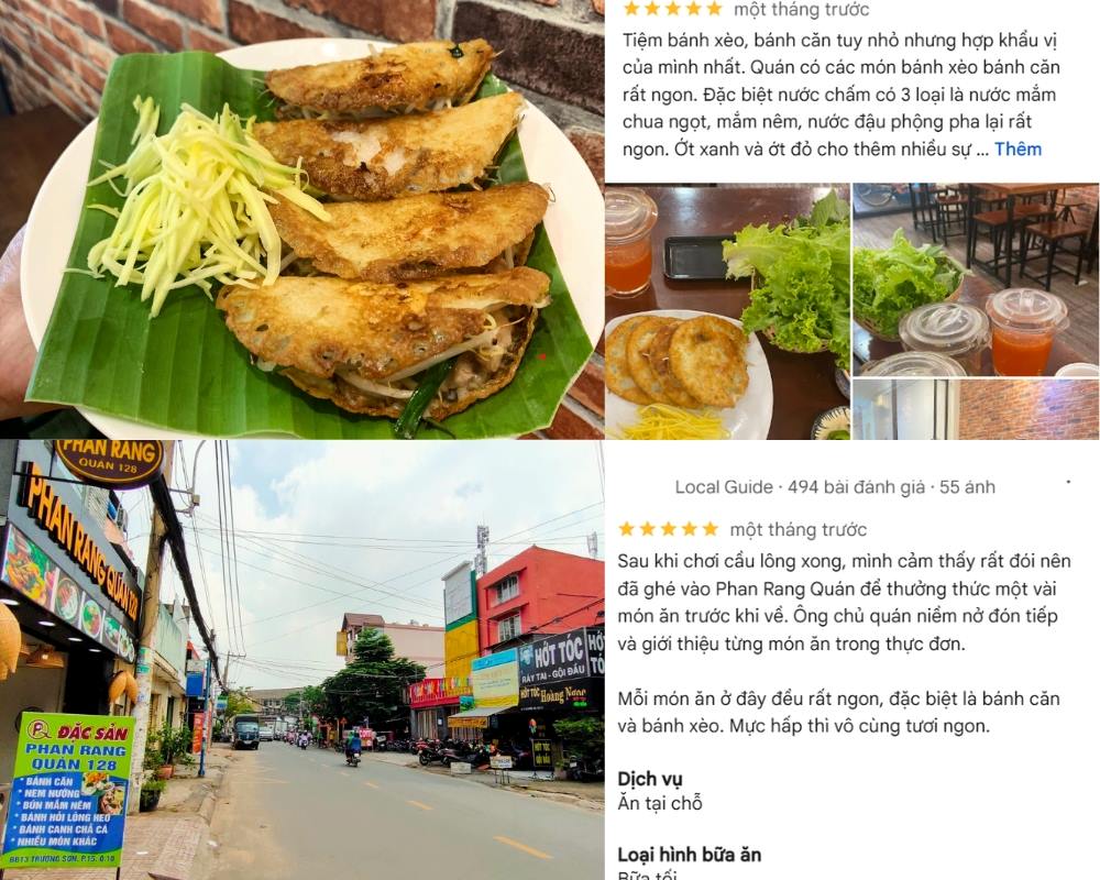 Bạn hãy đến Phan Rang Quán 128 để thưởng thức bánh xèo ngon Sài Gòn